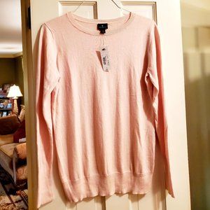 Worthington Womens Large Tall Pink Sweater